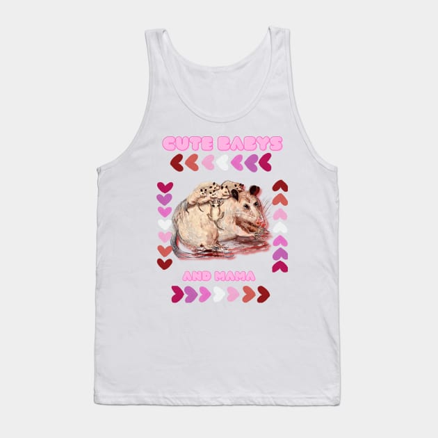 Cute Mom with family baby Tank Top by LuluCybril